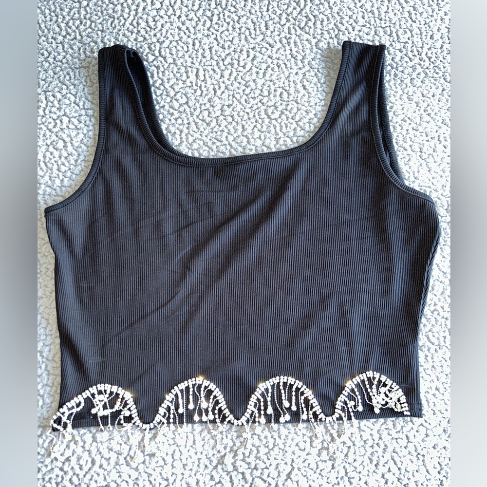 Shein Rhinestone Tank Top